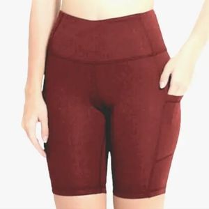 Ideology Women's Compression 10" High-Rise Pocket Bike Shorts XS